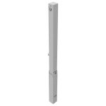 Vierkante afzetpaal - 70x70 mm - Driehoek slot - Liftbaar en neerklapbaar