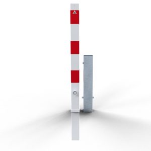 Schake afzetpaal – 70×70 mm – Driehoek slot onderkant – Uitneembaar