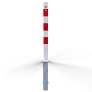 Schake afzetpaal – 70×70 mm – Driehoek slot bovenkant – Uitneembaar