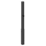 Vierkante afzetpaal - 70x70 mm - Eurocilinder en driekant slot - Uitneembaar