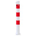 Vierkante afzetpaal - 70x70 mm - Hangslot - Neerklapbaar