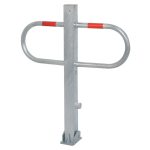 Neerklapbare parkeerbeugel met driekantslot - 900 mm hoog
