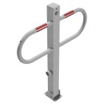 Neerklapbare parkeerbeugel met driekantslot - 900 mm hoog