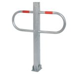 Neerklapbare parkeerbeugel met europrofielcilinderslot - 900 mm hoog