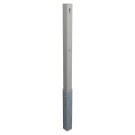 Uitneembare roestvrijstalen afzetpaal vierkant 70x70 mm dik