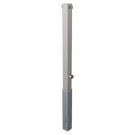 Uitneembare roestvrijstalen afzetpaal vierkant 70x70 mm dik