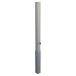 Uitneembare roestvrijstalen afzetpaal vierkant 70x70 mm dik