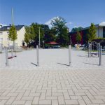 roestvrijstalen afzetpaal vierkant 70x70 mm dik