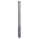 Uitneembare roestvrijstalen afzetpaal vierkant 70x70 mm dik