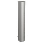 Vaste RVS afzetpaal om in beton te storten of vast te schroeven - 154 mm dik