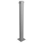 Vaste roestvrijstalen afzetpaal vierkant 70x70 mm dik