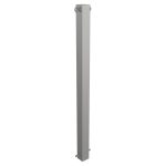 Vaste roestvrijstalen afzetpaal vierkant 70x70 mm dik