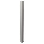Vaste roestvrijstalen afzetpaal vierkant 70x70 mm dik