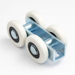 Comunello nylon wielset met 4 wielen - Voor rail XL