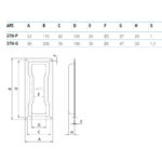 Maatvoering Comunello inbouw handgreep