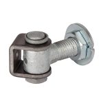 Locinox 90 graden anti-vandalisme scharnier met regelmoer M16 - 65 mm - G90LR-Z-M16-65-02