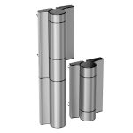 Locinox MAMMOTH-HD 2.0 krachtige hydraulische poortsluiter en 180 graden scharnier in een - Zilver