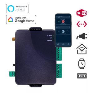 TELL OPEN.ioting Power+ WiFi Smart Gate Opener – Voor poort, garagedeur & slagbomen – 12-24V