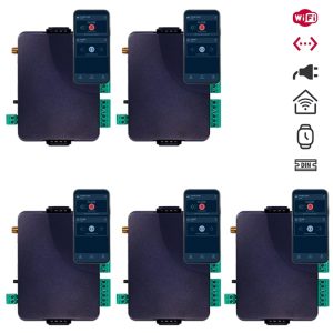 Set van 5x TELL OPEN.Ioting Power+ WiFi Smart Gate Opener – 12-24V (ACTIE)