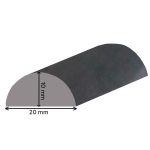 Maatvoering Grande Forge ijzeren strip half rond