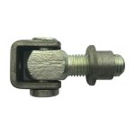 Poortscharnier M20 - Met inlasmoer - 45 mm - Elektrolytisch verzinkt