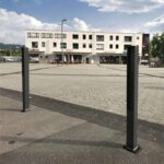 Decoratieve bolder, vierkante stalen buis 70 x 70 mm, serie 4073B