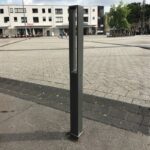 Decoratieve bolder, vierkante stalen buis 70 x 70 mm, serie 4073B