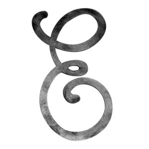 Letter E – 240×135 mm