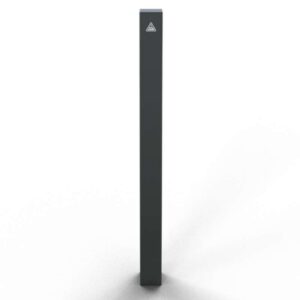 Schake sierpaal platte kop – Stalen buis – Serie 4071B – Vierkant 70×70 mm