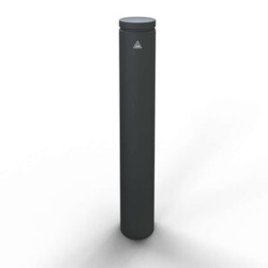 Schake sierpaal platte kop – Stalen buis – Met sierring – Ø 150 mm