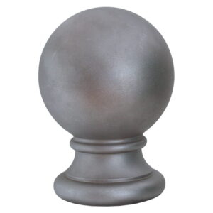 Grande Forge gietijzeren paalkop met bol 55×75 mm – Ø43 mm