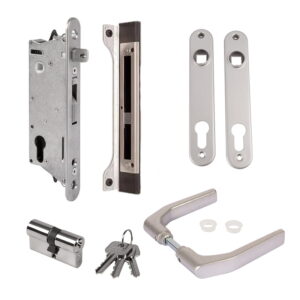 Locinox SIXTYLOCK set – Met insteekslot, klinkstel, cilinder, deurschilden & slotvanger