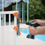 Locinox drillfix gereedschapskoffer met boorkaliber voor opbouw poortsloten en slotvangers sfeerfoto