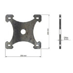 Muurplaat 200x230x8 mm