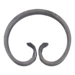 Grande Forge stalen sierkrul - C-krul - Serie R- 110