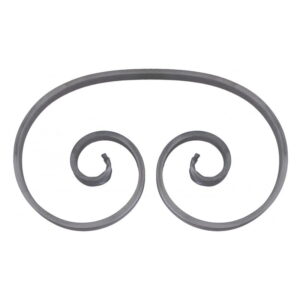 Grande Forge stalen sierkrul – C-krul – Serie R-