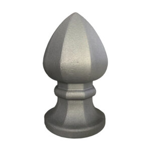 Paalkop onbehandeld staal – 90 x 50 x 50 mm