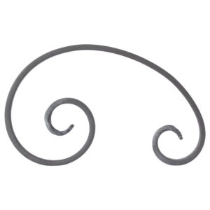 Grande Forge stalen sierkrul – C-krul – Serie L-