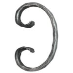Grande Forge stalen sierkrul gehamerd - C-krul - Serie CM1- 75