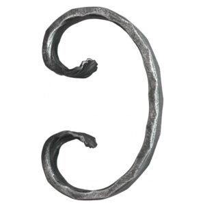 Grande Forge stalen sierkrul gehamerd – C-krul – Serie CM1-