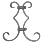Grande Forge stalen sierornament - 200 x 195 mm - Serie D27-