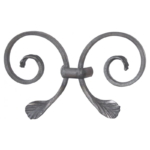 Grande Forge stalen sierornament - 212 x 130 mm - Serie D10-