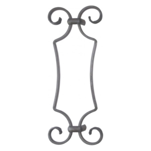 Grande Forge stalen sierornament – 350 x 140 mm – Serie D16-