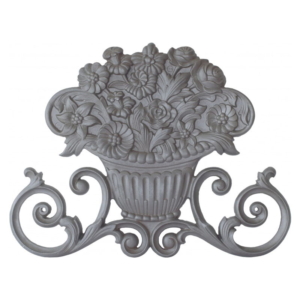Grande Forge stalen sierornament – Bloemenkorf – 415 x 325 mm