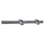 Smeedstrip - L= 2000 mm - 180 mm - 25x25 mm - Diagonaal