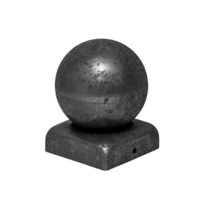 Paalkap 60 x 60 mm met bol Ø80 mm