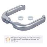 Locinox 3006S klinkstel - Dikte stift 10x10 mm - Aluminium - Enkel voor LSKZ schuifpoortsloten