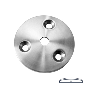 Schijf met gaten – Ø70x6mm – RVS 304 – Eenzijdig geslepen