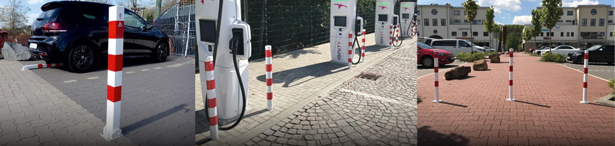 Blog - Rood witte afzetpalen Wanneer kies je voor deze opvallende variant